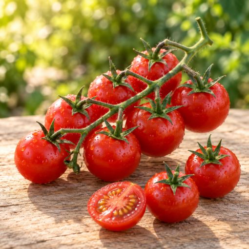Roșii cherry Nicoleta F1 la maturitate — imagine ilustrativă