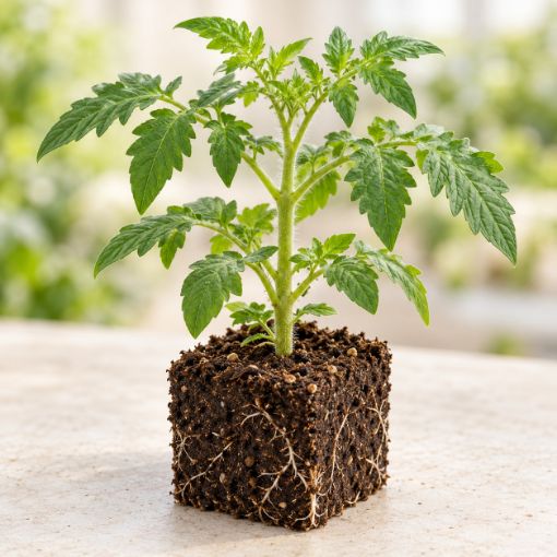 Răsad de roșii negre Florian în cub nutritiv 7 × 7 cm — imagine ilustrativă