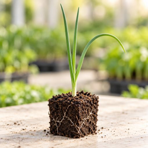 Răsad de ceapă verde Savel F1 în cub nutritiv 7 × 7 cm — imagine ilustrativă