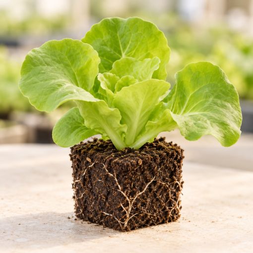 Răsad de salată Shangore F1 în cub nutritiv 7 × 7 cm — imagine ilustrativă