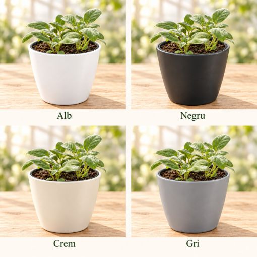 Salvie cu mască ceramică — culori disponibile alb, negru, crem și gri; un produs în culoarea aleasă, imagine ilustrativă